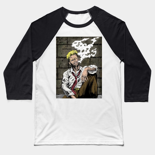 HellBlazer Baseball T-Shirt by Art Of Lunatik